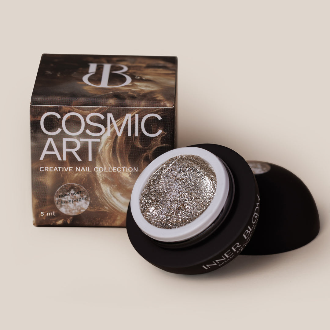 Gel Cosmic Art Fairy Dust Champagne 5 ml – borcan InnerBloom