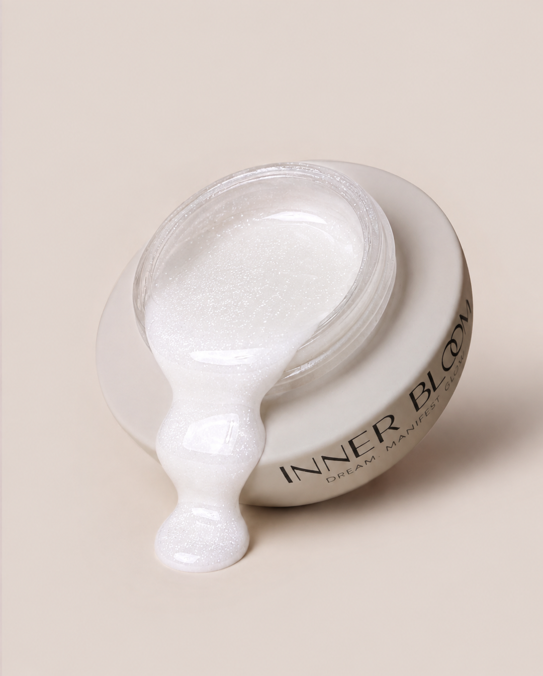 Self-Leveling Gel Shimmer Milky Silver Flakes