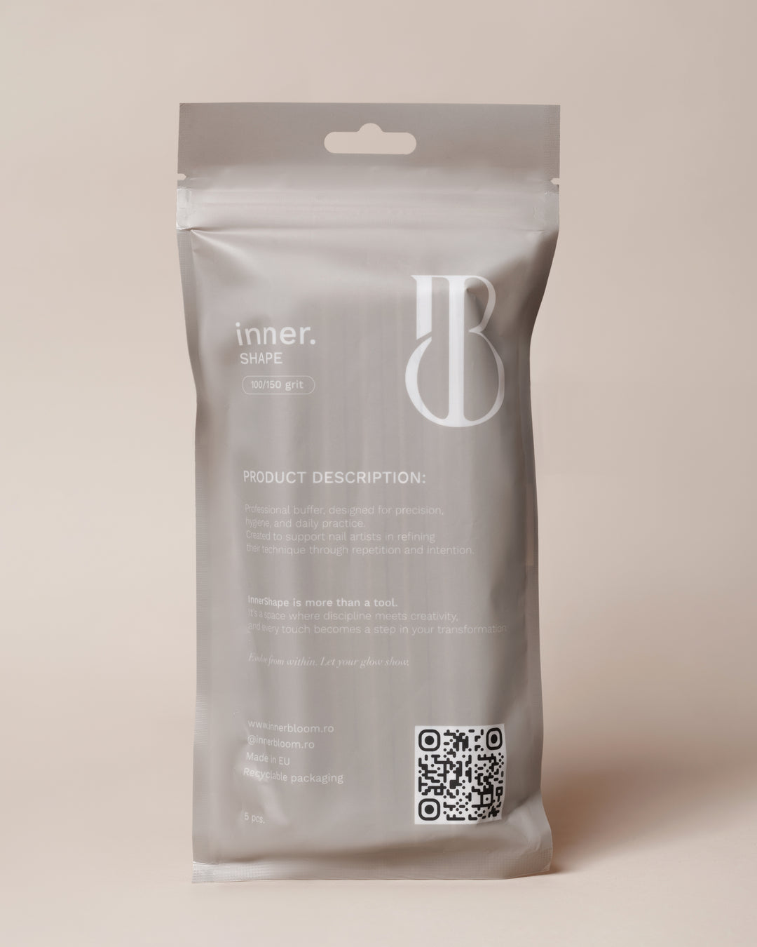 Nail buffer Inner Shape 100/150 - set 5 buc