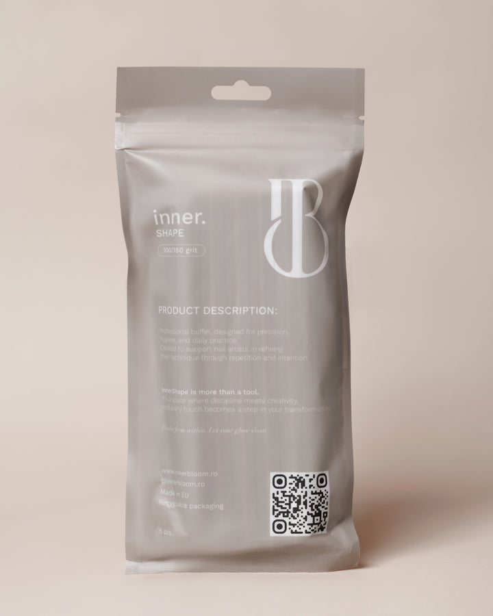 Nail buffer Inner Shape 100/150 - set 5 buc