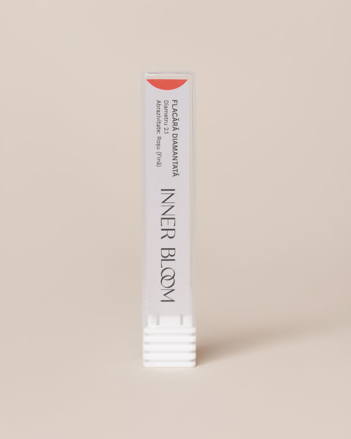 Capat de freza diamantat Flacara Rosie InnerBloom – Ø 2.1 mm (vârf ascuțit)