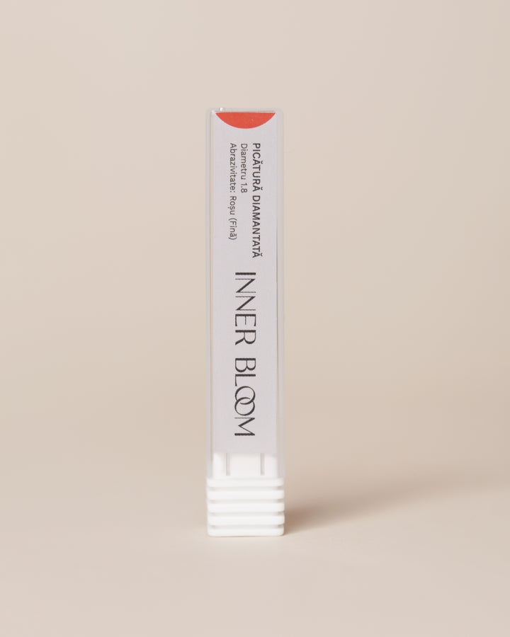 Capăt de freză diamantat Picătură Roșie InnerBloom – Ø 1.8 mm (bit diamantat)